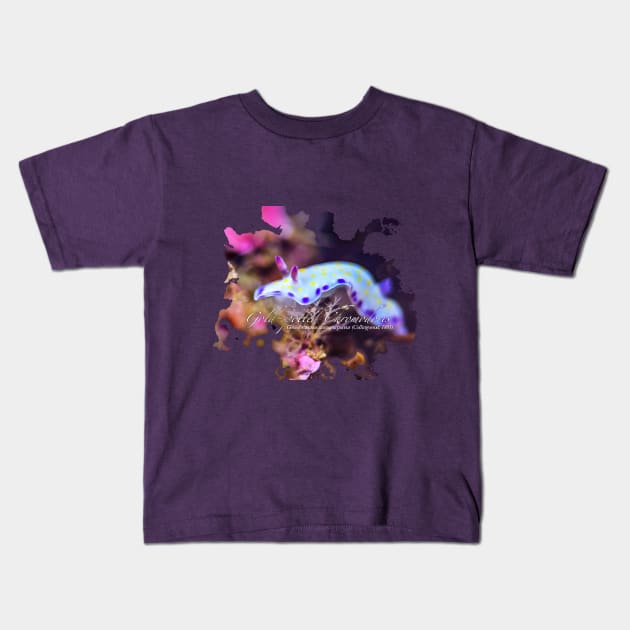 Colorful Nudibranch Kids T-Shirt by Little Dinosaur